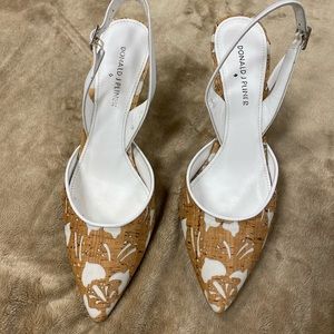 Donald J. Pliner Flora Laser Cork Pumps